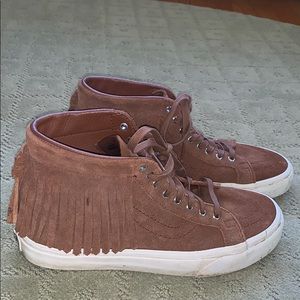 Hi Top Vans With Fringe